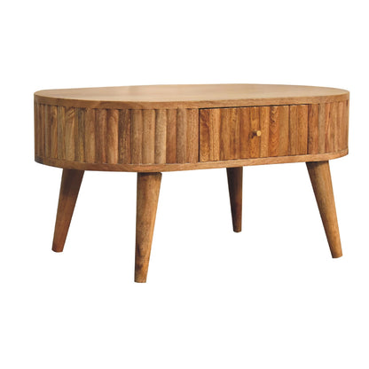 Oval Oak Coffee Table by Homepressions.com