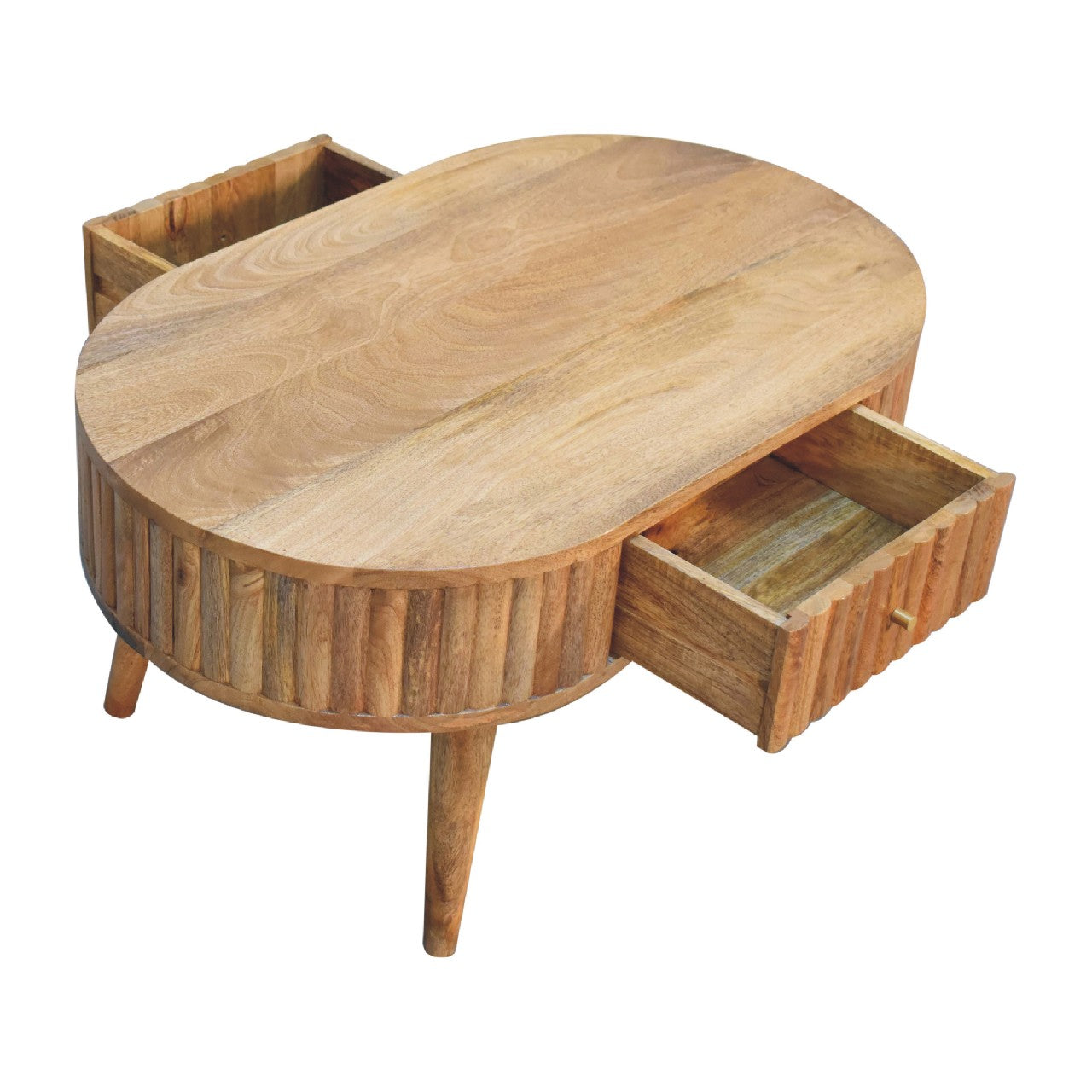 Oval Oak Coffee Table via Homepressions.com