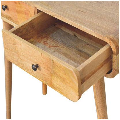 Serpentine Oak Mirage Hallway Table through Homepressions.com