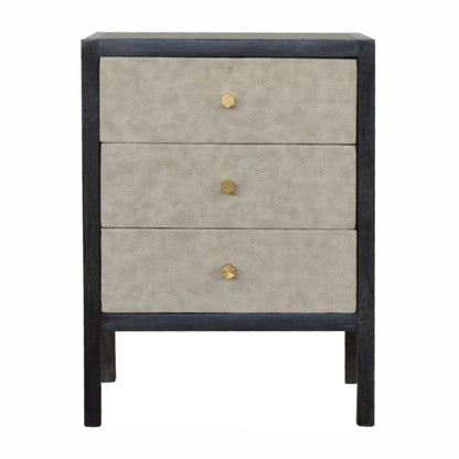 Shop the Ash Black Leather Nightstand by Homepressions.com