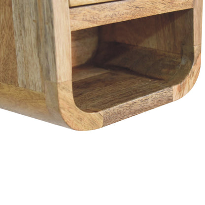 Shopt the Levitating Oak Whisper Pico Arc Haven Nightstand by Homepressions.com