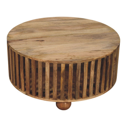 Slat Round Coffee Table on Homepressions.com