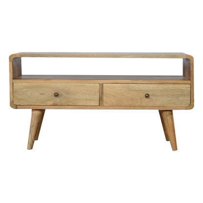 Sway Oak Arc Media Unit by Homepressions.com