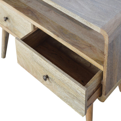 Sway Oak Arc Media Unit via Homepressions.com