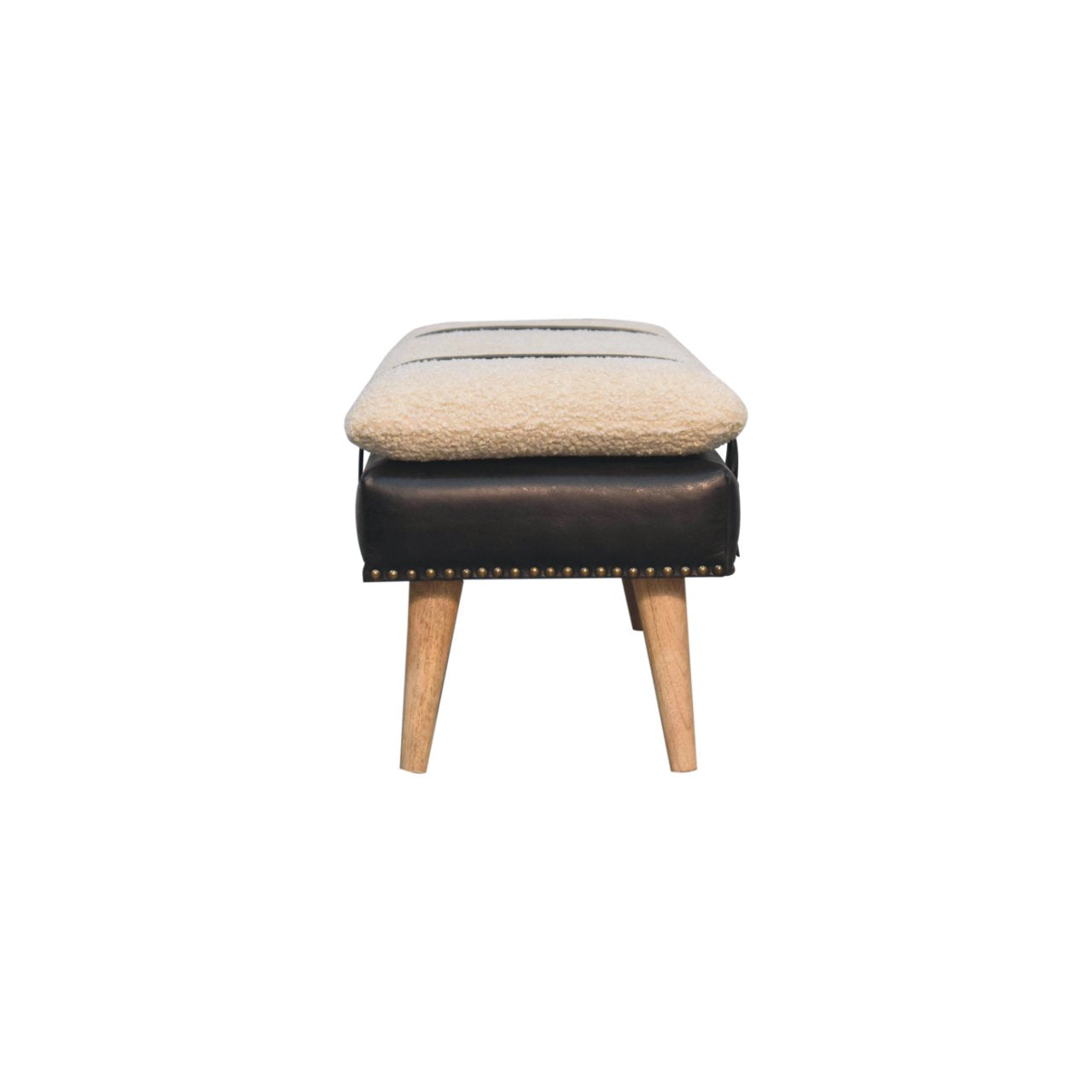 The Homepressions Rugged Onyx Leather bench