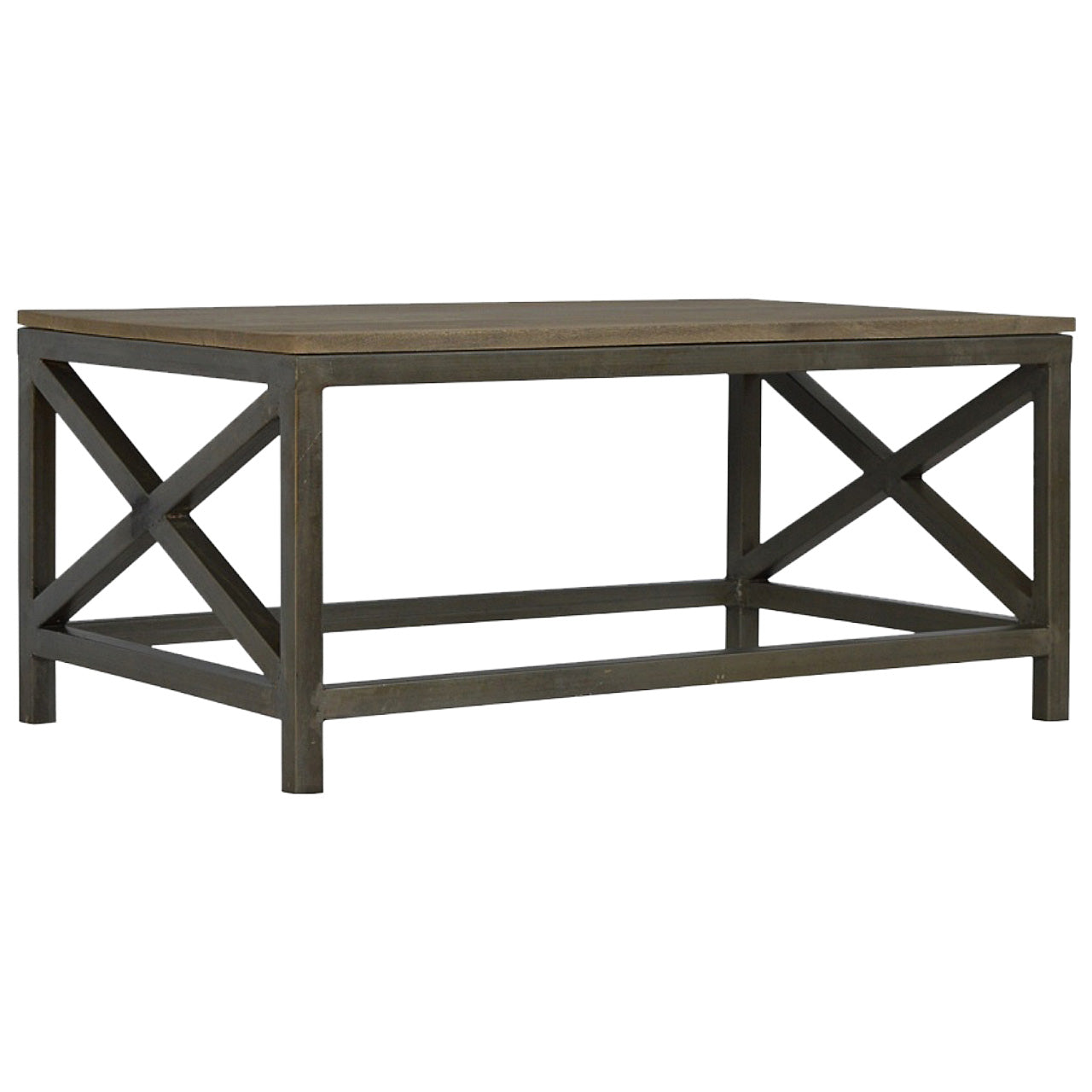 Industrial Open Metal Coffee Table